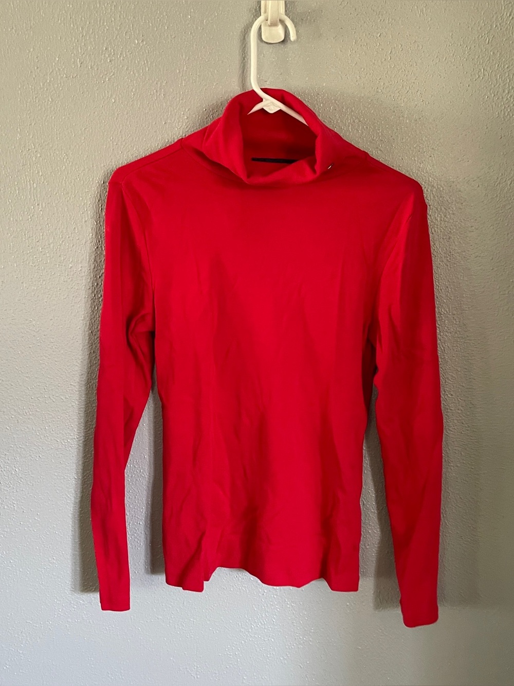 Tommy Hilfiger Red Long Sleeve Turtleneck Top Women’s Size M